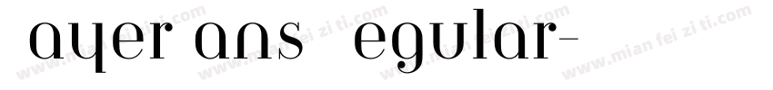 BayerSans Regular字体转换
